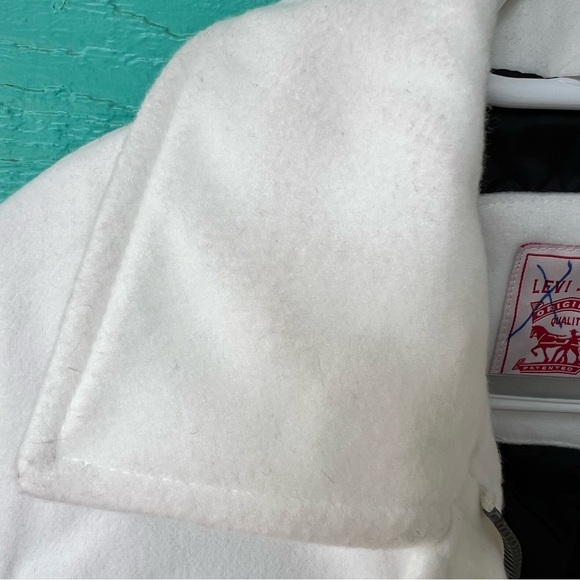 LEVI’S FRINGE WHITE SHIRT STYLE WESTERN LONGLINE JACKET SIZE XS NWT - Picture 11 of 16